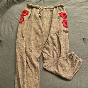 "Pink" Gray patterned PJ pants Size S